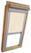 Verdunkelungsrollo THERMO Alu-Rückseite für VELUX Dachfenster TYP GGL/GPL - 408 oder P08 - Farbe Creme - mit Aluminium Seitenschienen - KLICK Montage
