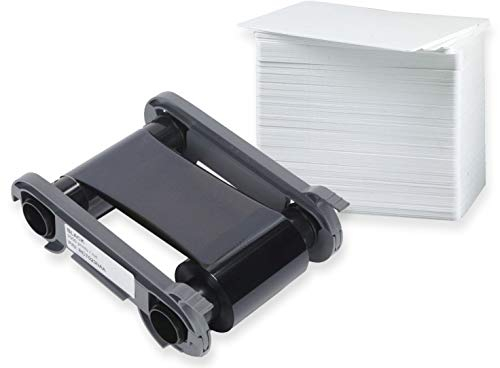 Karteo Evolis Primacy Zenius Farbband schwarz [ RCT023NAA ] | Paket mit 100 Plastikkarten