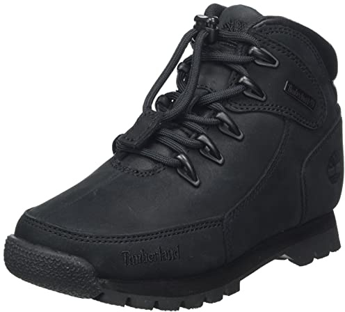 Timberland Mixte enfant Euro Rock (Youth) Bottine Chukka, Noir, 33 EU