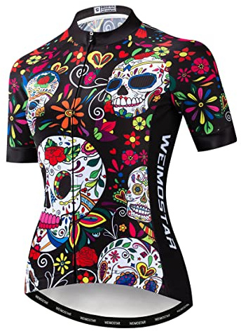 Hotlion Womens Cycling Jersey Short Sleeve Mountain Bike Shirt Quick Dry Bicycle Jersey Road Biking Tops