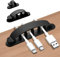 shinfly 10-Pack Cable Management Clips Black, Self Adhesive Cable Organiser Wire Clips, Cable Tidy Hooks Cord Holder for TV PC Laptop Ethernet Cable Desktop Home Office