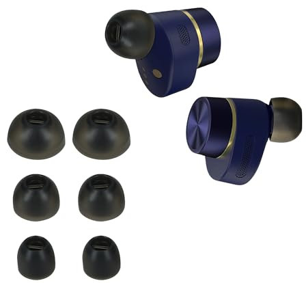 kwmobile 6X Polster kompatibel mit Bowers & Wilkins PI 7 / PI 5-3 Größen - Silikon Ohrstöpsel In-Ear Kopfhörer