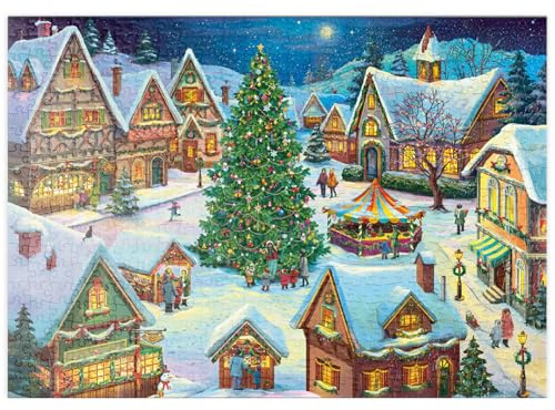 MyPuzzle Magie De Noël Au Village - Premium 500 Pièces Puzzle - Collection spéciale MyPuzzle de Puzzle Galaxy
