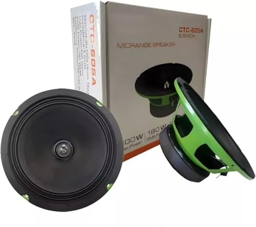Generico COPPIA CASSE PER AUTO E MOTO MIDRANGE SPEAKER DA 600W ALTOPARLANTI WOOFER 16 CM