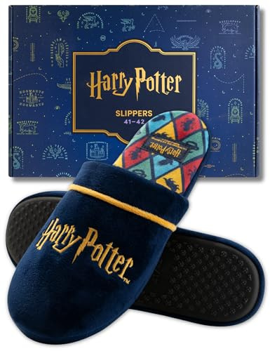 Wizarding World Harry Potter Tofflor Herr Inomhus Slippers Men Herrtofflor Warme Innetofflor Present Till En Man Mäns Gåva 3 Storlekar