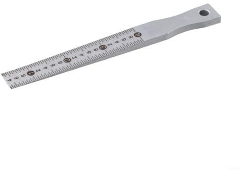 SMZhomeone Heavy Duty Taper Gauge Gap Welding Wedge Feeler Gauge Made from Carbon Steel with Chrome Plated for Consistent Measurements of Gaps and Grooves (0.2-4mm)