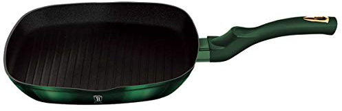 Berlinger Haus Emerald Collection Grill Poêle 28 cm BH/6050 en acier inoxydable émeraude 18/8