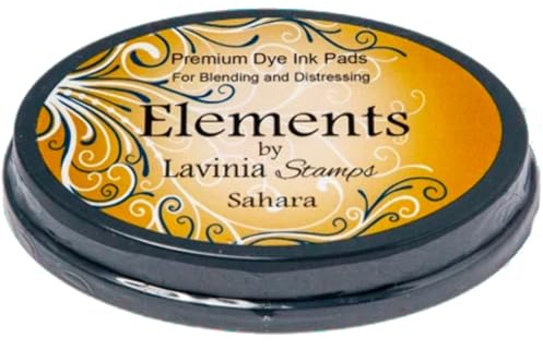 Lavinia Stamps Elements Premium Dye Ink Stempelkissen – Sahara (12 lebendige und gesättigte Farben, Farbstoff-Tinte, 7 x 10 cm)