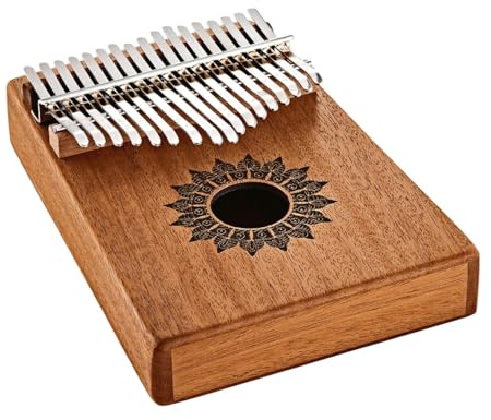 Kalimba Thumb Piano, 17 Keys — Includes Tuning Hammer and Case — For Meditation, ASMR, Sound Therapy and Yoga, 2-YEAR WARRANTY