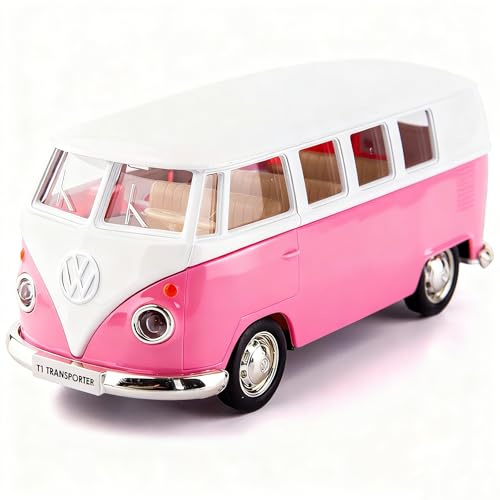 TGRCM-CZ Modelo de coche de fundición de autobús a escala 1/36, auto de juguete de aleación de zinc para niños, vehículos de tracción hacia atrás, camión de juguete para niños pequeños, regalo para