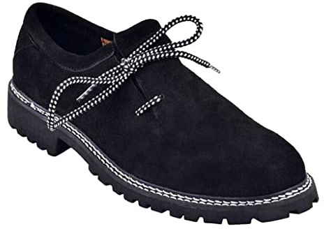 Gentry Choice Bavarian Shoes Oktoberfest Costume German Boots Western Shoes Leather Shoes for Men Party Feetwear (Black, US Footwear Size System, Adult, Men, Numeric, Medium, 11)