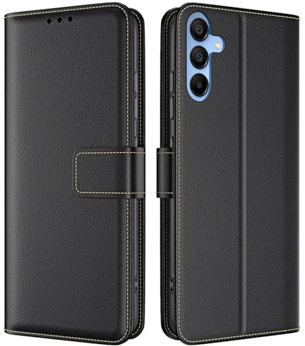 TQIAHF for Samsung Galaxy A35 5G Case Leather Wallet Phone Case Cover with Card Holder Slots Magnetic Flip Case Shockproof Folio Folding Stand Book Style Phone Cover for Samsung Galaxy A35 5G,Black