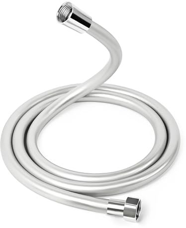 Luxoraiova Universal Duschschlauch, Anti-Twist glatter Brauseschlauch, Korrosionsschutz,Druckbeständig, Knickschutz IN PVC-Optik (150 cm)