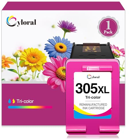 Cyloral 305XL für HP 305 Druckerpatronen DeskJet 2820e Patronen DeskJet 4220e 4200e 2800e 4222e 4210e 4230e 2810e 2822e 2821e 2823e 2710e 2720e 2700e 2722e 4122e 4120e für HP Partronen 305 XL Farbe