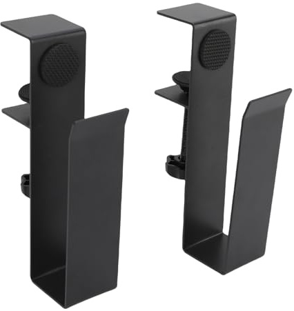 Depisuta Support latéral réglable pour Ordinateur Portable, Organiseur de Rangement de Bureau sans perçage, pour Ordinateurs Portables et Livres jusqu'à 5 kg et 4,5 cm d'épaisseur