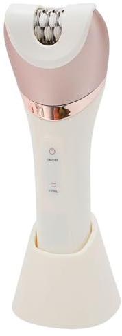 Pongnas Kit de Tondeuse 6 en 1 pour Femmes, épilateur Féminin Rechargeable par USB, Dissolvant de Callosités des Pieds, Brosse de Nettoyage du Visage, Masseur pour la beauté, Soins
