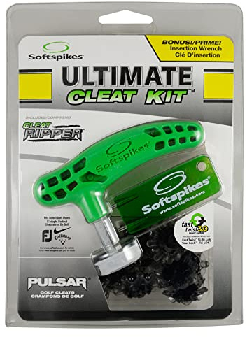 SOFTSPIKES unisex adult Translucent Grey Fast Twist 3.0 Pulsar Golf Cleats Ultimate Cleat Kit, Gray, One Size US