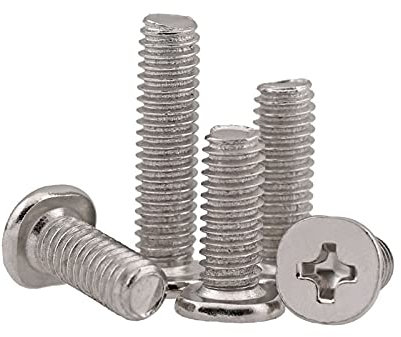 Viti 70pcs Croce Grande a testa piatta vite sottile Testa testa rotonda Bulloni, M4, 16mm