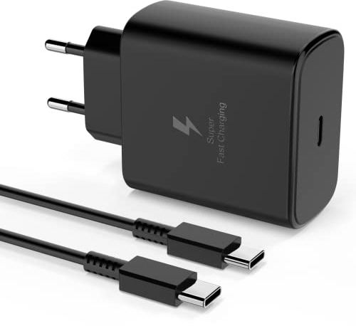 45W Schnellladegerät mit Ladekabel für Samsung Galaxy Tablet Tab A9+, A9, S9 FE+, S9, S9 FE Plus, S10, S9 FE+, S9+ S9 Ultra, USB C Schnellladekabel Ladegerät für S9/S8/S7 FE Charger