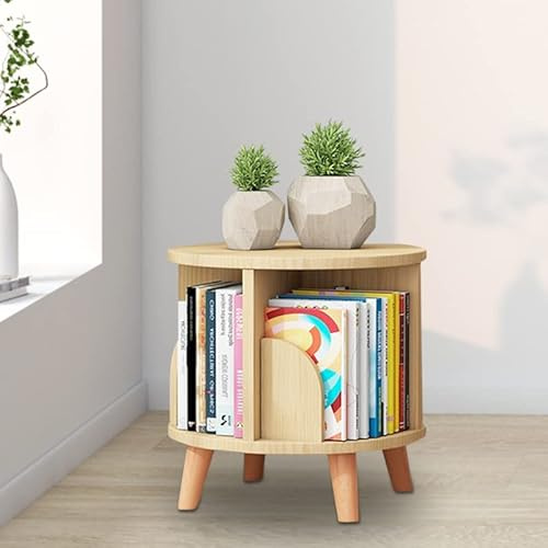 Bibliothèque Rotative Bibliotheque Tournante Rotation à 360° Bibliothèque Etagere Rotative Adulte Pour Enfants étagères Au Sol Rotating Bookshelf,Convient Pour Balcon, Salon, étude, Chambre à Coucher
