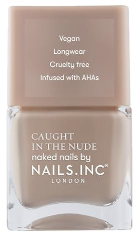 Nails Inc - SOUTH BEACH Nagellack - Pastelliger Nude Ton - AHA-angereicherte, pflegende Formel für hydratisierte Nägel - Breiter Pinsel für optimale Nail Art - Vegan, Langanhaltend & Cruelty Free