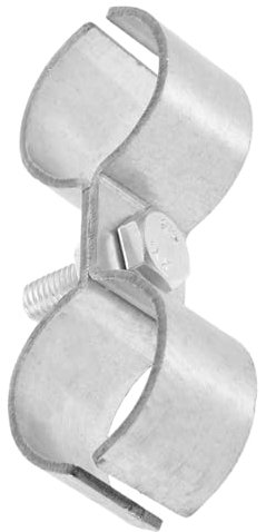 Uonlytech Morsetto Doppio Per Tubi Fascette Per Tubi Doppi in Ferro Zincato Clip a Doppia Porta Per Fissaggio Mensole e Accessori Per Barche Installazione Senza Strumenti Velocità e Stabilità