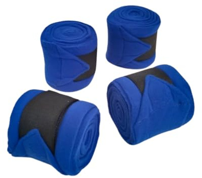 SIE EQUESTRIAN Pferdebeinbandage/Pferdebeinbandage (4er-Set) Rot, Blau, Marineblau und Schwarz (Blau)