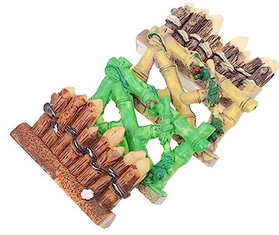 TOYANDONA 4 Pezzi Mini Decorazione per Recinzione in Materiale Mini Ornamento per Recinzione Piccola Barriera per Giardino da Esterno Accessori per Decorazioni Paesaggistiche Fai da Te