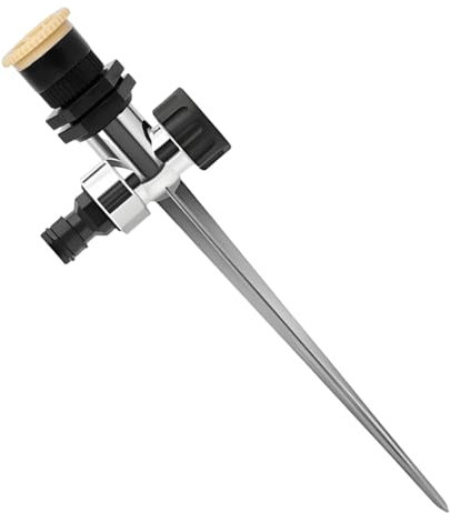 2Pcs Garden Sprinkler, Stainless Steel Lawn Sprinklers, Adjustable Irrigation Sprayer for Lawns, Gardens, Patios, and Orchards, Durable and Easy to Use