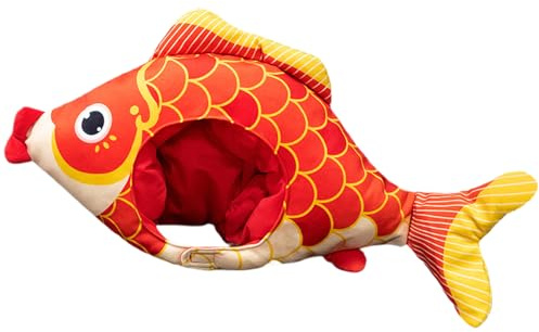 Genérico Gorro de Cabeza de Pescado de Peluche - Gorra De Animal Suave De Felpa Novedosa - Sombrero De Fotografía Con Forma De Pescado - Para Fiesta Fotografía Disfraces Carnaval Y Cosplay