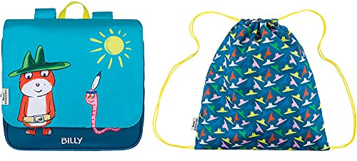 L'école des Tann's Unisex Tann's & die Freizeit Schulranzen – Billy Blau, Cartable de 29 cm