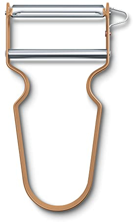 Victorinox REX Profi Sparschäler, Gemüseschäler, Kartoffelschäler, Gerader Schliff, Pendelklinge, Extra Scharf, Aluminium