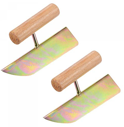 sourcing map Exterior Esquina Paleta 2 Pulgadas Yeso Paneles Esquina Herramienta Acero Galvanizado Esquina Modelado Herramienta 2uds