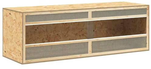 vidaXL Terrarium Bois d'Ingénierie 144x46x48 cm Boîte pour Habitat de Reptile