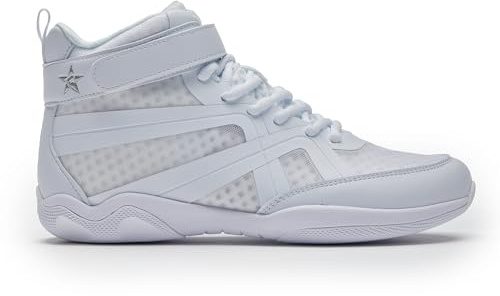 Rebel Athletic Renegade White Cheer Shoes, Size 7.5