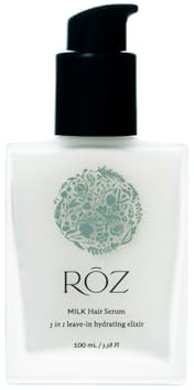 RŌZ Leave-In Conditioner - Lightweight Milk Hair Serum & Heat Protectant for Hydrating Fine, Curly & Wavy Hair | Hydrating, Smoothing, Frizz-Fighting | Silicone-Free, Color-Safe | 3.4 oz