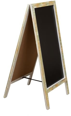 Biscottini Lavagna Nera Da pavimento 100x50x4,5 - Lavagna Bifacciale da Terra - Cavalletto Portamenu - Leggio Porta Menu - Lavagnetta cucina da Gesso Cancellabile - Cavalletto Espositore Pubblicitario