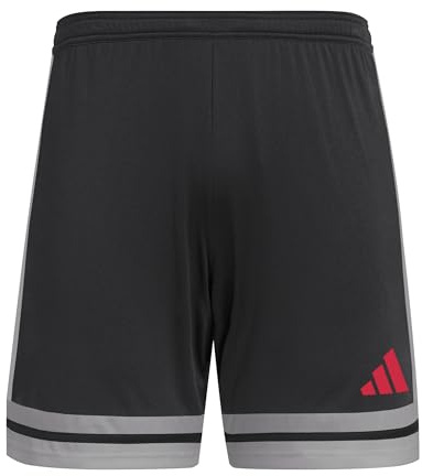 adidas Hombre SQUADRA25 Short, Black/Team Grey Four/Pure Ruby, L