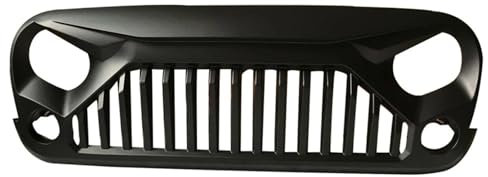 Grille Avant pour Jeep pour Wrangler JK pour Gladiator J189 2007-2017 Calandre Calandre Avant Calandre Noire Calandre Avant ABS Calandre De Avant