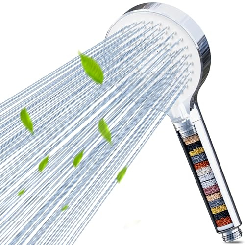 dothnix Hard Water Filter Shower Head with 20 Stage Filter, 5 Modes | High Pressure Filter Shower Head for Residual Chlorine Removal