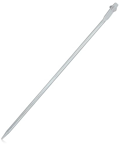 LABRIMP Barra di Messa a Terra in Ferro Zincato Fori Singoli 12X500Mm per Recinzioni Elettriche e Impianti Esterni, Picchetto per Protezione Casa e Giardino