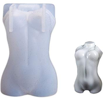 Stampo in silicone 3D con busto di donna, per la creazione di candele, sculture in resina epossidica e gesso, decorazione per statue fai da te