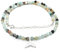 Gargantilla de piedras naturales y cola de sirena en plata de ley 925 longitud 40 cm extension con cadena de corazón hasta 45 cm (Amazonita)