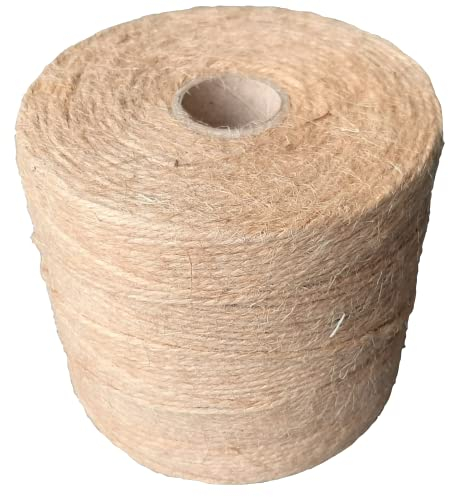 Juteschnur. Dekokordel. Jutekordel. Schnur aus Jute. Jute Schnur für DIY Kunstgewerbe Gartenschnur Deko. Garten Kordel Bastelschnur Dekoration. Schnur für DIY Kunstgewerbe Gartenarbeit. (1mm / 500g)