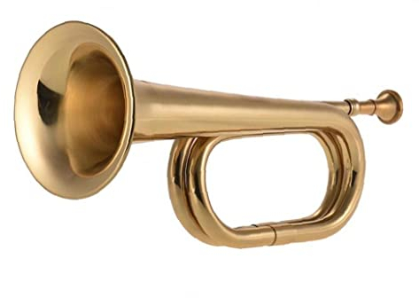 Bugle Call Trompete Kavallerie Horn Messing Instrument Für Die Schule Band B Flach
