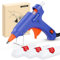 Assark Pistola per colla a caldo Mini pistola per colla a caldo con bastoncini di colla a caldo per scuola, artigianato, arte o riparazioni rapide a casa, 20 W (blu N), HL-E 20 W