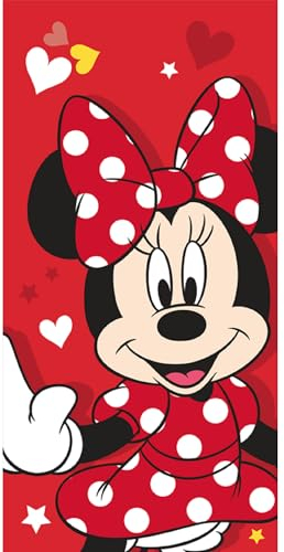 Jerry Fabrics Disney Minnie Mouse Pink Duschtuch Strandtuch Badetuch 70 x 140 cm
