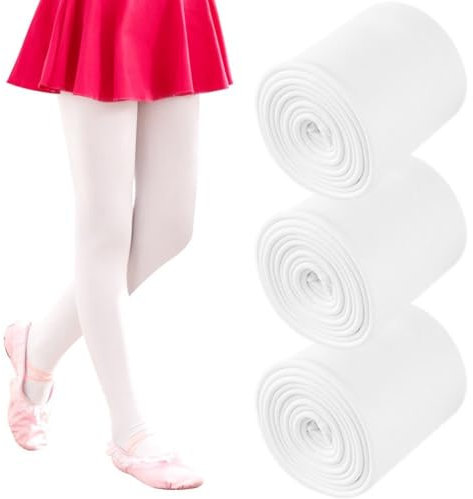 Zghhc 3 Paar Mädchen-ballettstrumpfhosen, 90d-tanzstrumpfhosen Dickem Fuß Für Kinder, Blickdichte Damenstrumpfhosen, Stretch-Strumpfhosen-Leggings Für Und Schule