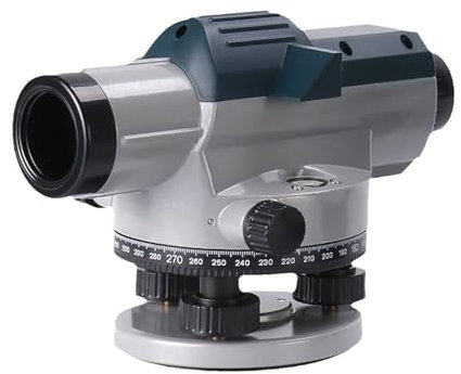 Professional Optical Level, High Accuracy Waterproof Auto Level with 32x HD Objective Lens and 30 Mm Aperture, 360° Horizontal Scale Display for Construction Mine Road Measurement