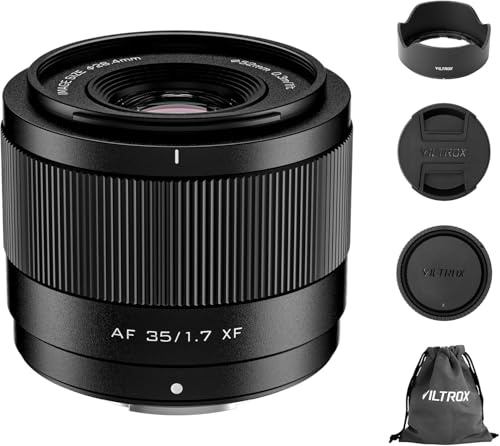 VILTROX 35mm F1.7 XF Objectifs Autofocus STM pour Monture Fuji X Camera Lenses Pro Standard Objectifs Compatibles avec Fujifuilm X-T5 X-H2S X-S10 X-T30II X-T20 X-T10 X-T4/-T3/-T2/-PRO3/-M1/-H1